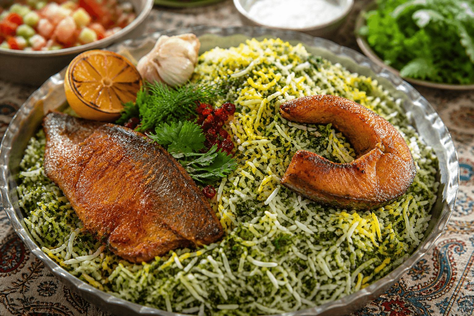 سبزی پلو